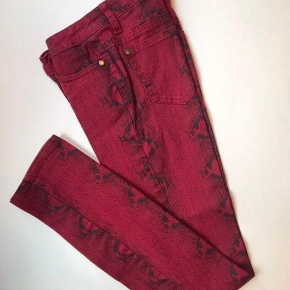 Decoded Red Skinny Jeans SZ. 1 - Picture 1 of 3